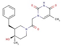 1-{2-[(3S*,4R*)-3-benzyl-4-hydroxy-4-methylpiperidin-1-yl]-2-oxoethyl}-5-methylpyrimidine-2,4(1H,3H)-dione