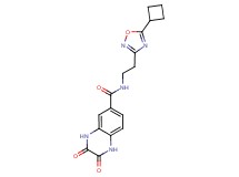 N-[2-(5-cyclobutyl-1,2,4-oxadiazol-3-yl)ethyl]-2,3-dioxo-1,2,3,4-tetrahydroquinoxaline-6-carboxamide