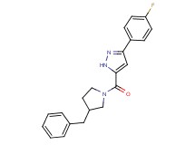 5-[(3-benzyl-1-pyrrolidinyl)carbonyl]-3-(4-fluorophenyl)-1H-pyrazole