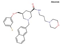 (3R,5S)-5-[(3-fluorophenoxy)methyl]-N-[3-(4-morpholinyl)propyl]-1-(2-naphthylmethyl)-3-piperidinecarboxamide