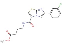 methyl 4-({[6-(3-chlorophenyl)imidazo[2,1-b][1,3]thiazol-3-yl]carbonyl}amino)butanoate