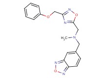 (2,1,3-benzoxadiazol-5-ylmethyl)methyl{[3-(phenoxymethyl)-1,2,4-oxadiazol-5-yl]methyl}amine