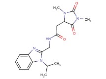 2-(1,3-dimethyl-2,5-dioxo-4-imidazolidinyl)-N-[(1-isopropyl-1H-benzimidazol-2-yl)methyl]acetamide