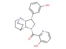 2-{[(3R*,3aR*,7aR*)-3-(3-hydroxyphenyl)hexahydro-4,7-ethanopyrrolo[3,2-b]pyridin-1(2H)-yl]carbonyl}pyridin-3-ol