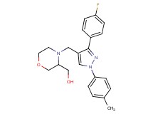 (4-{[3-(4-fluorophenyl)-1-(4-methylphenyl)-1H-pyrazol-4-yl]methyl}-3-morpholinyl)methanol