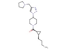 1-{[rel-(1S,2R)-2-butylcyclopropyl]carbonyl}-4-[4-(1-pyrrolidinylmethyl)-1H-1,2,3-triazol-1-yl]piperidine trifluoroacetate