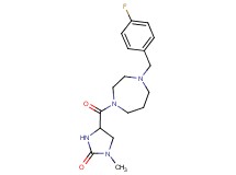 4-{[4-(4-fluorobenzyl)-1,4-diazepan-1-yl]carbonyl}-1-methyl-2-imidazolidinone