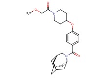(1R*,3S*,6R*,8S*)-4-(4-{[1-(methoxyacetyl)-4-piperidinyl]oxy}benzoyl)-4-azatricyclo[4.3.1.1~3,8~]undecane