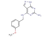 N~4~-(3-methoxybenzyl)-1H-pyrazolo[3,4-d]pyrimidine-4,6-diamine