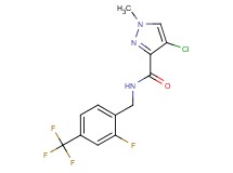 4-chloro-N-[2-fluoro-4-(trifluoromethyl)benzyl]-1-methyl-1H-pyrazole-3-carboxamide