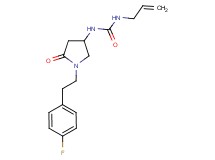 N-allyl-N'-{1-[2-(4-fluorophenyl)ethyl]-5-oxo-3-pyrrolidinyl}urea