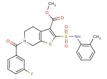 methyl 6-(3-fluorobenzoyl)-2-{[(2-methylphenyl)amino]sulfonyl}-4,5,6,7-tetrahydrothieno[2,3-c]pyridine-3-carboxylate