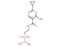 2-cyclopropyl-N-{2-[(dimethylamino)sulfonyl]ethyl}-4-methylpyrimidine-5-carboxamide