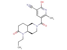 2-hydroxy-6-methyl-5-{[rel-(4aS,8aR)-2-oxo-1-propyloctahydro-1,6-naphthyridin-6(2H)-yl]carbonyl}nicotinonitrile