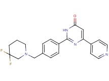 2-{4-[(3,3-difluoropiperidin-1-yl)methyl]phenyl}-6-pyridin-4-ylpyrimidin-4(3H)-one