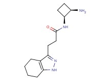 N-[(1S*,2R*)-2-aminocyclobutyl]-3-(4,5,6,7-tetrahydro-1H-indazol-3-yl)propanamide