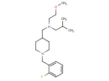 N-{[1-(2-fluorobenzyl)-4-piperidinyl]methyl}-N-(2-methoxyethyl)-2-methyl-1-propanamine