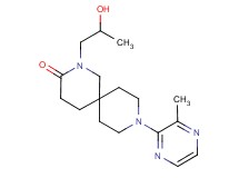 2-(2-hydroxypropyl)-9-(3-methyl-2-pyrazinyl)-2,9-diazaspiro[5.5]undecan-3-one