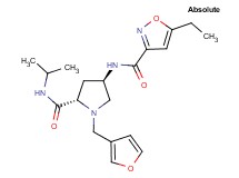 (4R)-4-{[(5-ethylisoxazol-3-yl)carbonyl]amino}-1-(3-furylmethyl)-N-isopropyl-L-prolinamide