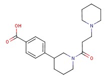 4-[1-(3-piperidin-1-ylpropanoyl)piperidin-3-yl]benzoic acid
