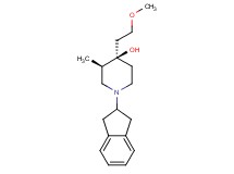 (3R*,4R*)-1-(2,3-dihydro-1H-inden-2-yl)-4-(2-methoxyethyl)-3-methyl-4-piperidinol