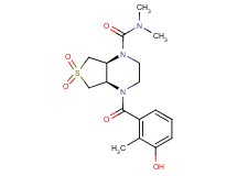 (4aR*,7aS*)-4-(3-hydroxy-2-methylbenzoyl)-N,N-dimethylhexahydrothieno[3,4-b]pyrazine-1(2H)-carboxamide 6,6-dioxide
