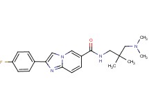 N-[3-(dimethylamino)-2,2-dimethylpropyl]-2-(4-fluorophenyl)imidazo[1,2-a]pyridine-6-carboxamide