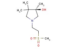 (3R)-3,4,4-trimethyl-1-[2-(methylsulfonyl)ethyl]-3-pyrrolidinol