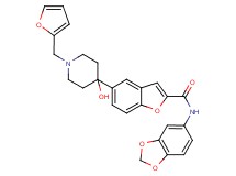 N-1,3-benzodioxol-5-yl-5-[1-(2-furylmethyl)-4-hydroxy-4-piperidinyl]-1-benzofuran-2-carboxamide