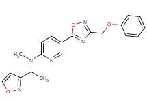 N-[1-(3-isoxazolyl)ethyl]-N-methyl-5-[3-(phenoxymethyl)-1,2,4-oxadiazol-5-yl]-2-pyridinamine