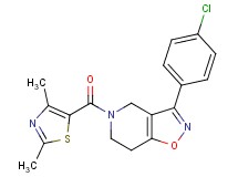 3-(4-chlorophenyl)-5-[(2,4-dimethyl-1,3-thiazol-5-yl)carbonyl]-4,5,6,7-tetrahydroisoxazolo[4,5-c]pyridine