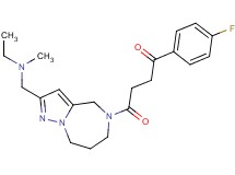 4-[2-{[ethyl(methyl)amino]methyl}-7,8-dihydro-4H-pyrazolo[1,5-a][1,4]diazepin-5(6H)-yl]-1-(4-fluorophenyl)-4-oxo-1-butanone