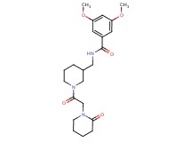 3,5-dimethoxy-N-({1-[(2-oxo-1-piperidinyl)acetyl]-3-piperidinyl}methyl)benzamide