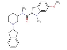 N-[1-(2,3-dihydro-1H-inden-2-yl)-3-piperidinyl]-6-methoxy-N,1-dimethyl-1H-indole-2-carboxamide