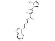 N-[3-(1H-1,2,3-benzotriazol-1-yl)propyl]-3-(1-methyl-1H-pyrrol-2-yl)-1H-pyrazole-5-carboxamide