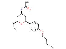 N-[(2S*,4R*,6S*)-2-(4-butoxyphenyl)-6-ethyltetrahydro-2H-pyran-4-yl]acetamide