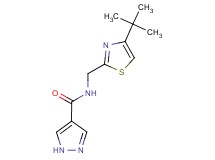 N-[(4-tert-butyl-1,3-thiazol-2-yl)methyl]-1H-pyrazole-4-carboxamide