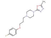 1-[3-(4-fluorophenoxy)propyl]-4-(5-methyl-1,3,4-oxadiazol-2-yl)piperazine