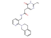 N-{[2-(3,4-dihydroisoquinolin-2(1H)-yl)pyridin-3-yl]methyl}-2-(2-methyl-6-oxo-1,6-dihydropyrimidin-5-yl)acetamide