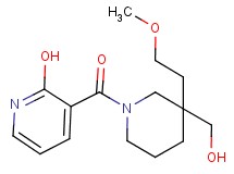 3-{[3-(hydroxymethyl)-3-(2-methoxyethyl)-1-piperidinyl]carbonyl}-2-pyridinol