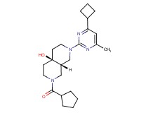 (4aR*,8aR*)-2-(4-cyclobutyl-6-methylpyrimidin-2-yl)-7-(cyclopentylcarbonyl)octahydro-2,7-naphthyridin-4a(2H)-ol
