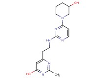 6-(2-{[4-(3-hydroxypiperidin-1-yl)pyrimidin-2-yl]amino}ethyl)-2-methylpyrimidin-4-ol
