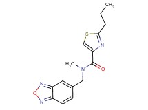 N-(2,1,3-benzoxadiazol-5-ylmethyl)-N-methyl-2-propyl-1,3-thiazole-4-carboxamide