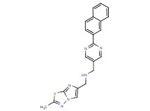 1-(2-methylimidazo[2,1-b][1,3,4]thiadiazol-6-yl)-N-{[2-(2-naphthyl)pyrimidin-5-yl]methyl}methanamine