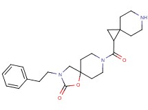 8-(6-azaspiro[2.5]oct-1-ylcarbonyl)-3-(2-phenylethyl)-1-oxa-3,8-diazaspiro[4.5]decan-2-one hydrochloride