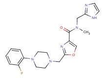 2-{[4-(2-fluorophenyl)piperazin-1-yl]methyl}-N-(1H-imidazol-2-ylmethyl)-N-methyl-1,3-oxazole-4-carboxamide