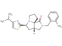 (3aS*,5S*,9aS*)-5-(4-isopropyl-1,3-thiazol-2-yl)-2-(2-methylbenzyl)hexahydro-7H-pyrrolo[3,4-g]pyrrolizin-1(2H)-one