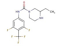 N-[3,5-difluoro-4-(trifluoromethyl)phenyl]-3-ethylpiperazine-1-carboxamide
