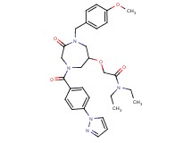 N,N-diethyl-2-({1-(4-methoxybenzyl)-2-oxo-4-[4-(1H-pyrazol-1-yl)benzoyl]-1,4-diazepan-6-yl}oxy)acetamide