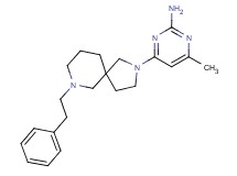 4-methyl-6-[7-(2-phenylethyl)-2,7-diazaspiro[4.5]dec-2-yl]-2-pyrimidinamine